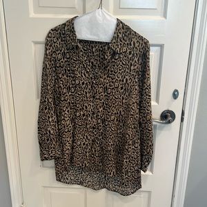Leopard print blouse